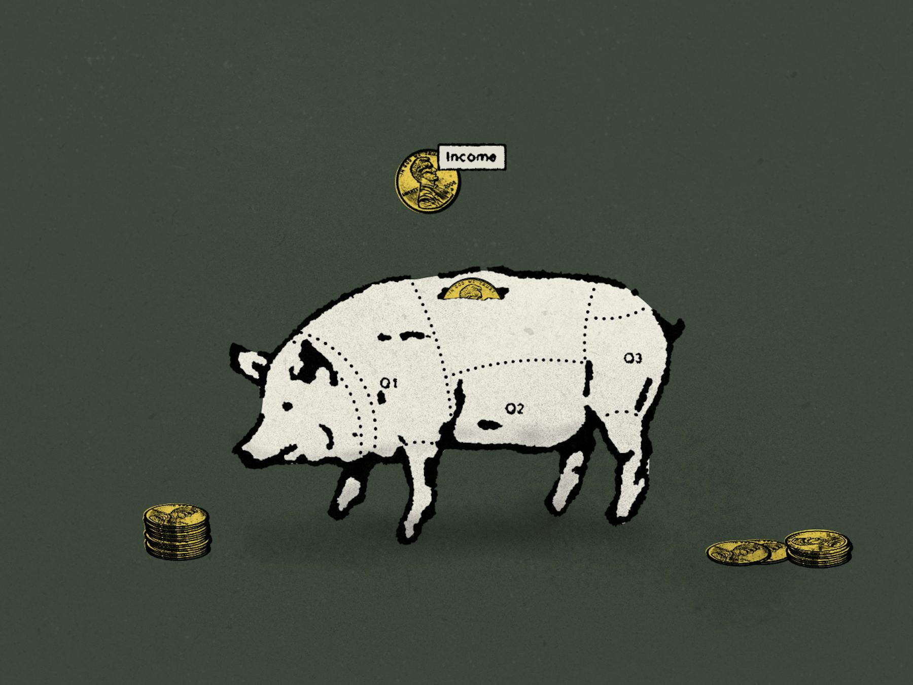simplified tax records illustration